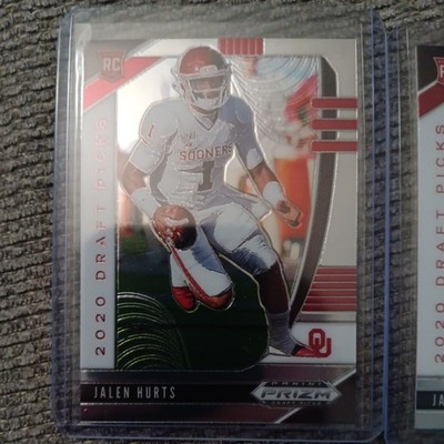 2020 Panini Prizm Draft Picks Jalen Hurts #129 Oklahoma Eagles RC Rookie