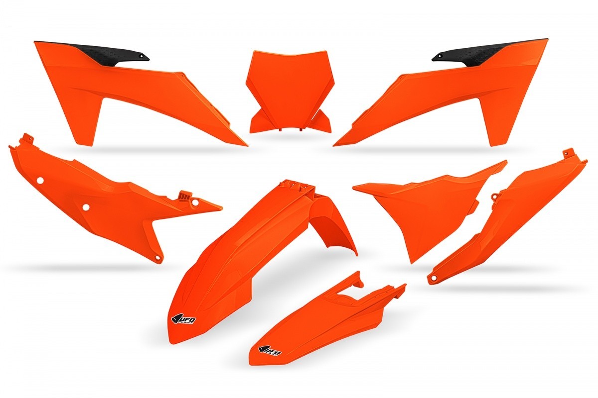UFO Plast Neon Orange Replica Plastic Kit KTM SX SX‑F 2023‑2024 KTKIT529‑FFLU