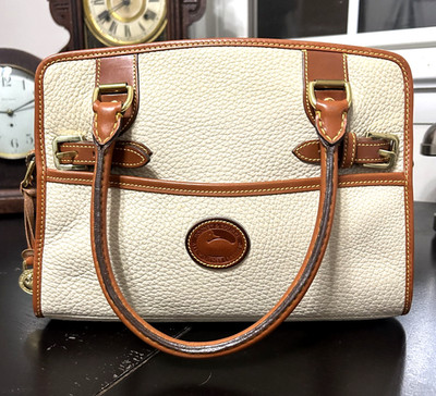 Dooney & Bourke   Whispers of Lace  AWL Handbag Shoulder Bag Satchel Bone/Tan