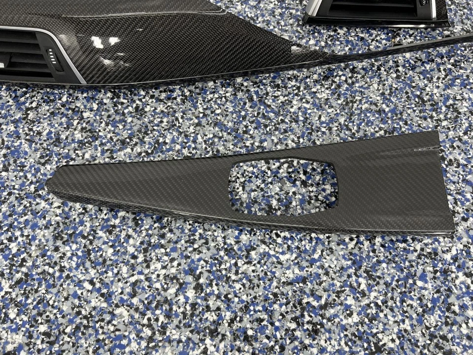 BMW 440i xDrive 2018 cupé AWD tablero consola bisel kit de moldura fibra de carbono 828675 Foto 3 de 4