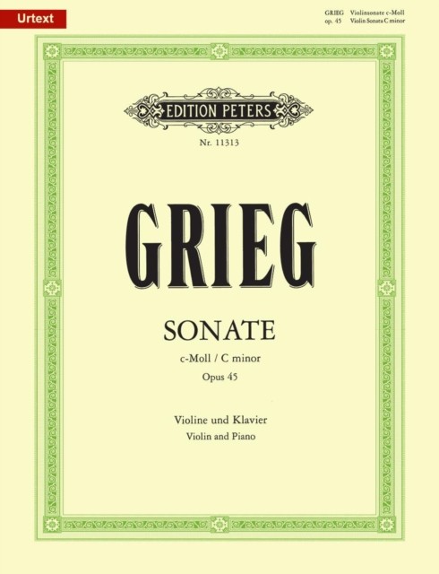 Violin Sonata No. 3 in C minor Op. 45, Edvard Grieg, Violin, Piano - Image 5