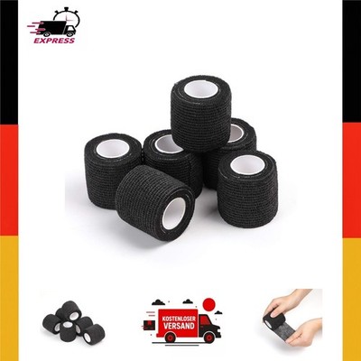 STIGMA Tattoo-Griffband 6 Rollen 2 Zoll x 5 Yards Schwarz TC622