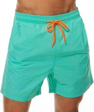 Men's Dissolving Prank Swim Trunks Stag Party Joke Prank Turquoise Green XL