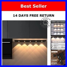 LED Under Cabinet Light Motion Sensor Rechargeable 3 Color Dimmable