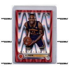 2022 Topps Chrome McDonald's A/A - Red Raywave #7 MJ Rice Rookie /5