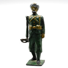 Rare Britains Paris Office Toy Soldier from Set 1892 Indian Army Sikh At Trail