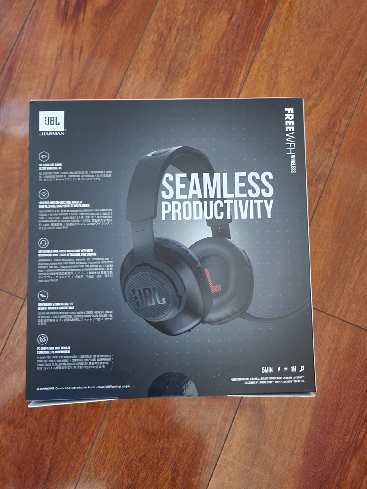 JBL Free WFH Wireless OverEar Headset Black (JBLFREEWFHWLKBLKAM) 50036382380 eBay