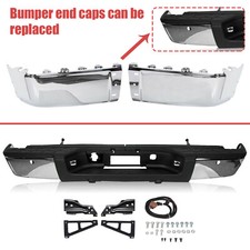 Chrome Steel Bumper Bumper End Caps For Chevy Silverado Gmc Sierra 07-14 13 Chrome Steel Bumper Bumper End Caps For Chevy Silverado Gmc Sierra 07-14 13