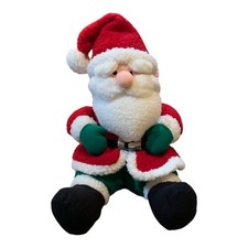 Vintage International Silver Co 94 Santa Claus Christmas Stuffed Plush 18" Tall