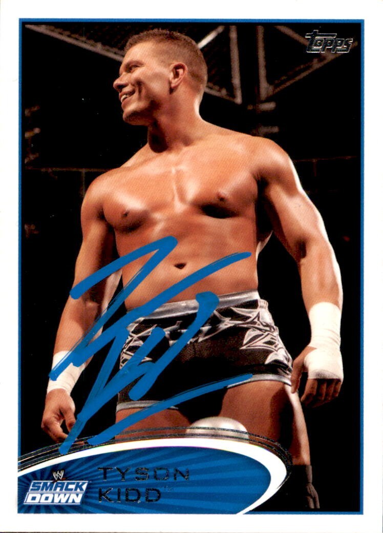 Tyson Kidd Signed 2012 Topps WWE Card #68