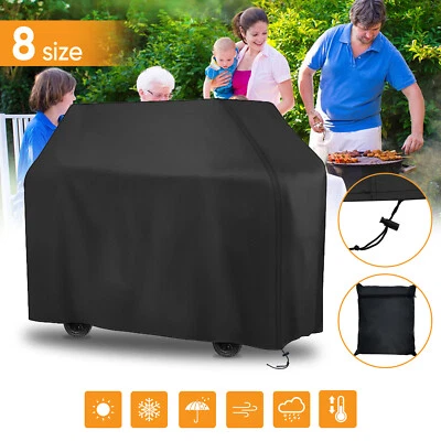 BBQ Cover Heavy Duty Waterproof Barbecue Grill Protector Outdoor Cover XXXS-XXXL