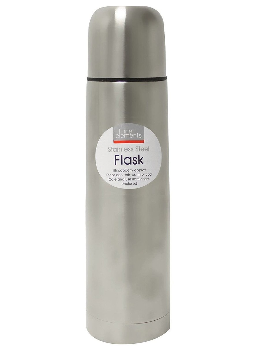 1L Stainless Steel Flask Insulated Bullet Vacuum Thermos Camping Hiking Hot  Cold 5055136508819 | eBay