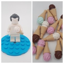 Lego Eis Eistüte Figuren Zubehör City 10 STK  Nahrung Eisdiele