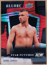 2022 UPPER DECK AEW ALLURE DANIEL GARCIA STAR FUTURES RED RAINBOW RC