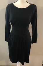 MODA INTERNATIONAL LBD Little Black Dress 100% Cotton Size Sm