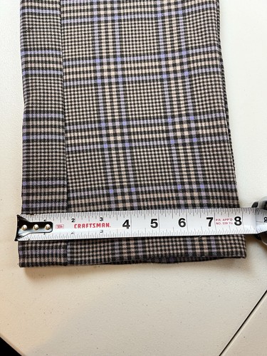Urban Outfitters Plaid Pull On Pants with Pockets Size XS Purple Tan - Picture 9 of 16