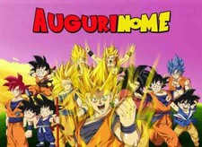 Cialda DRAGON BALL GROUP Torta Ostia Zucchero con NOME