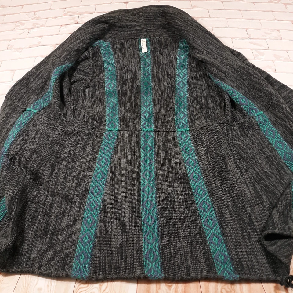 Cárdigan Indígena Suéter Envolvente Mujer M Alpaca Algodón Orgánico Hecho en Perú Foto 3 de 4