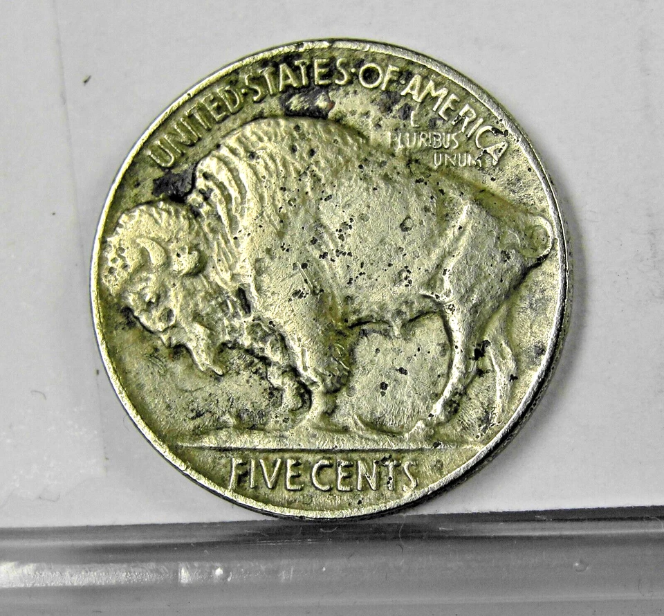 1921 P Buffalo Nickel, Not Cleaned. ~ FREE SHIPPING ~ - Image 2 of 2