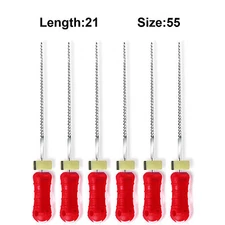 Sky Choice K-Files - 21 mm Length, Size 55 Red with Rubber Stopper 6/Pkg
