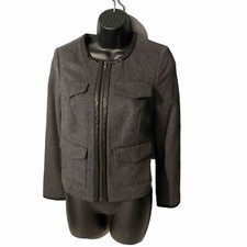 The Limited Women's Blazer Zip Up Size Small Charcoal