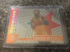 Donovan Mitchell 2020-21 Panini Illusions #8 Orange Shining Stars Insert Card