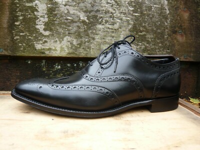 JOSEPH CHEANEY BROGUES SCHUHE SCHWARZ LEDER UK8,5 HERREN LITCHFIELD HERVORRAGENDER ZUSTAND