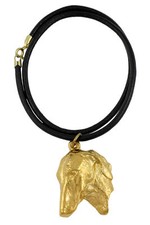 Azawakh, Tuareg Sloughi II - Dog necklace, gold-plated pendant for dog fan, uniq