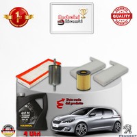 Inspektionskit Filter + ÖL Peugeot 308 II 1.6 THP 92KW 125CV Von 2015->