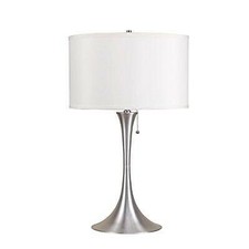 ore international 6272 27-inch retro table lamp brush silver