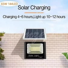600W Outdoor LED Solar Flood Light Street Flood Light Dusk to Dawn Wall Lamp NEW