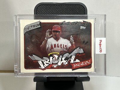 2021 TOPPS PROJECT 70 #302 MIKE TROUT/SOLEFLY *ENCASED ART*  ANGELS