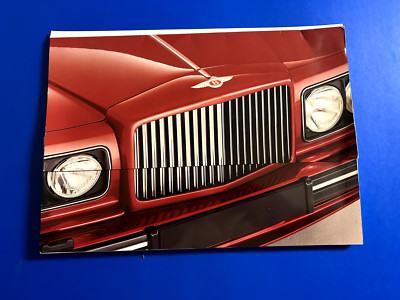 ORIGINAL 1990 Bentley Media Information Press Kit RARE