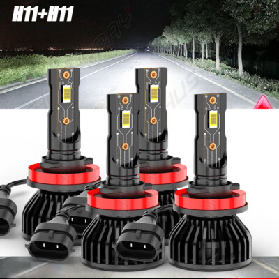 LED Headlight Bulbs Fit for Toyota RAV4 2016-2018, 9012 High/Low Beam + H11 Fog Light LED Bulbs Combo, 6500k White 32000 Lumens, Plug and Play, Pack LED Headlight Bulbs Fit for Toyota RAV4 2016-2018, 9012 High/Low Beam + H11 Fog Light LED Bulbs Combo, 6500k White 32000 Lumens, Plug and Play, Pack