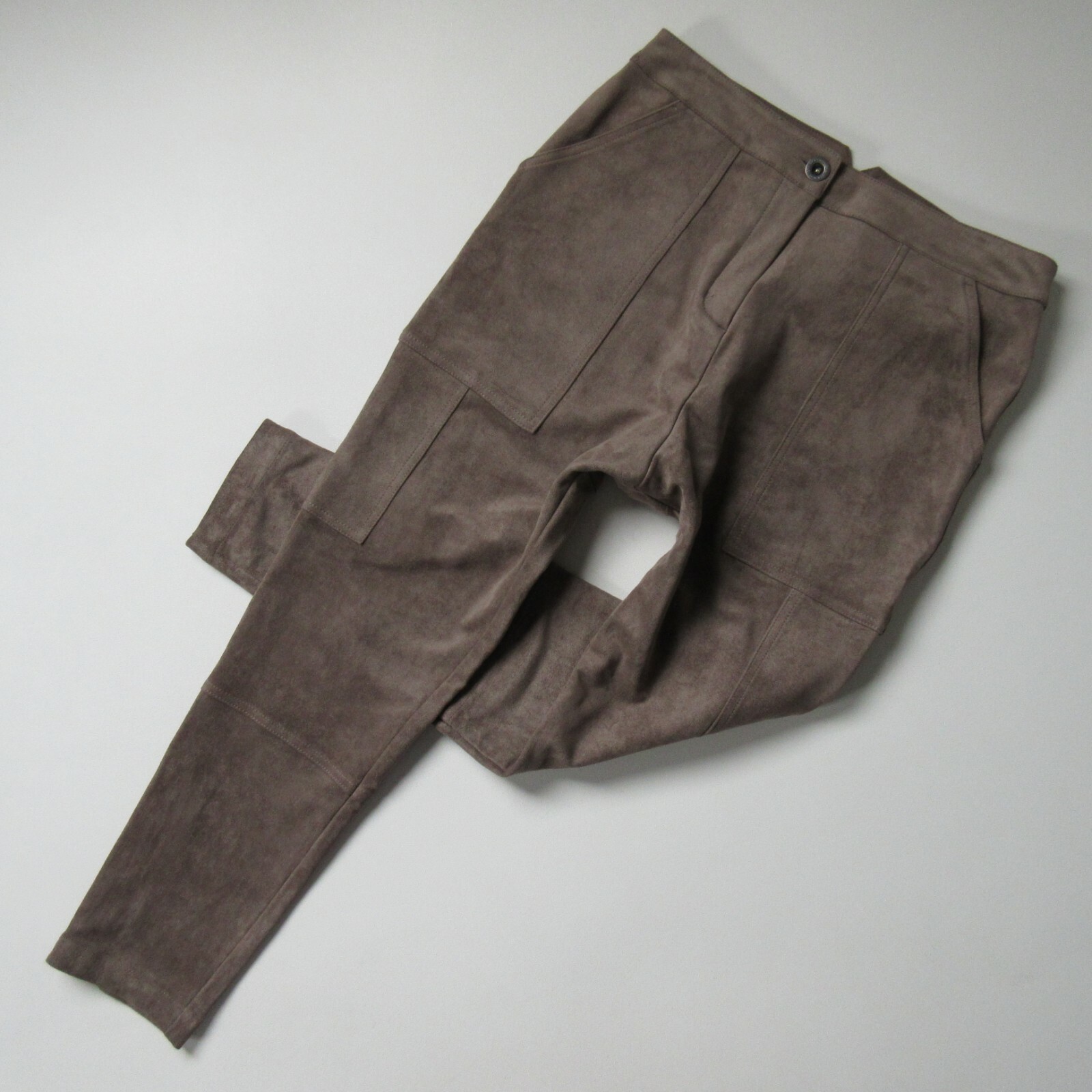 Light Tart Faux Suede Cargo Pants 