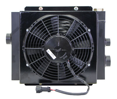 Mobile Hydraulic Oil Cooler Fan & Shroud  Model DC-12  (12 Volt w/ OC-62)  With 
