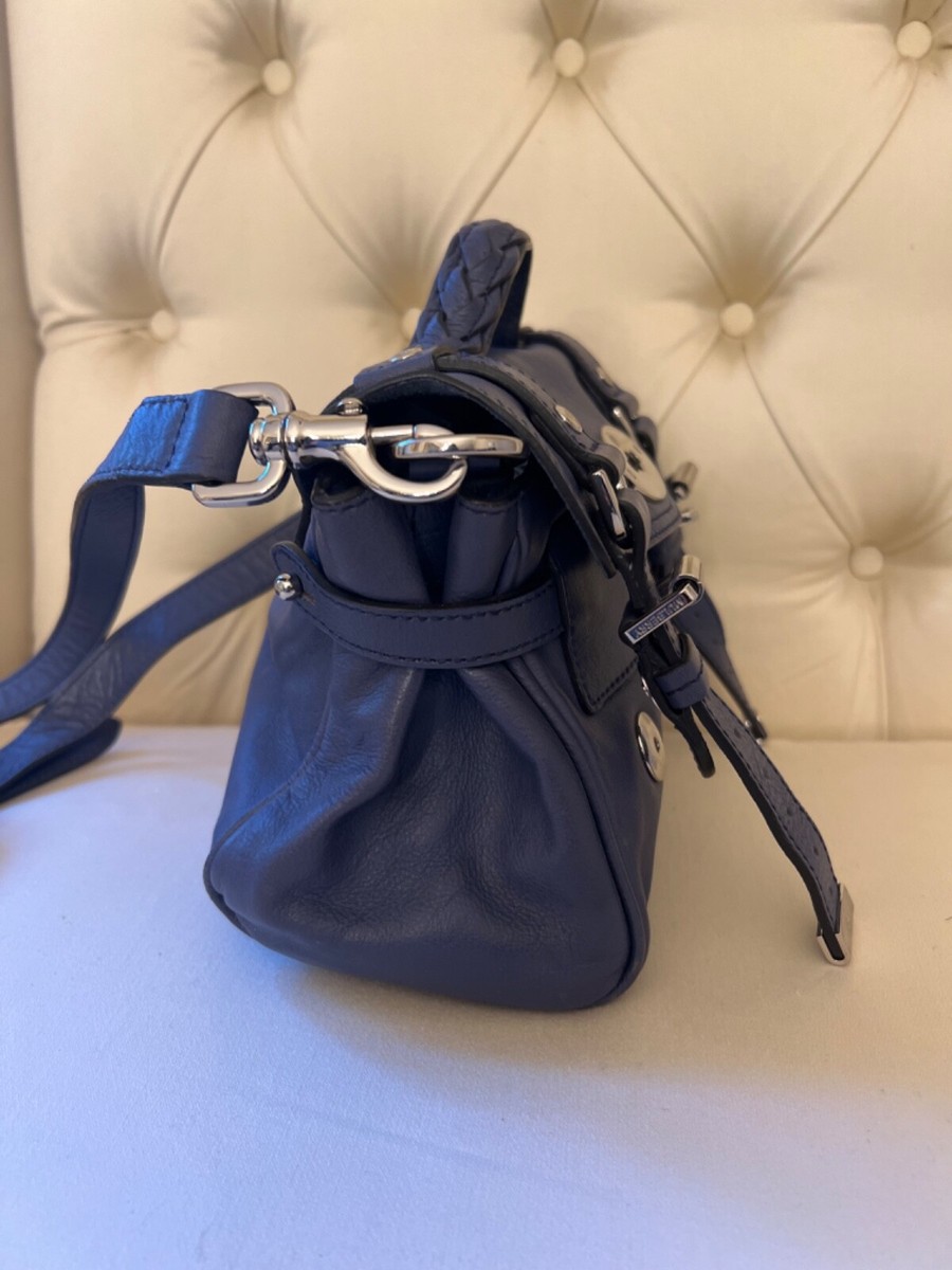 希少 Mulberry クラッチバッグ MADE IN ENGLAND ネイビー Genuine Mulberry Mini Alexa satchel handbag/shoulder bag - Blue | eBay