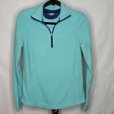 Tek Gear women's S activewear pullover mint color collar 1/4 zip long sleeves