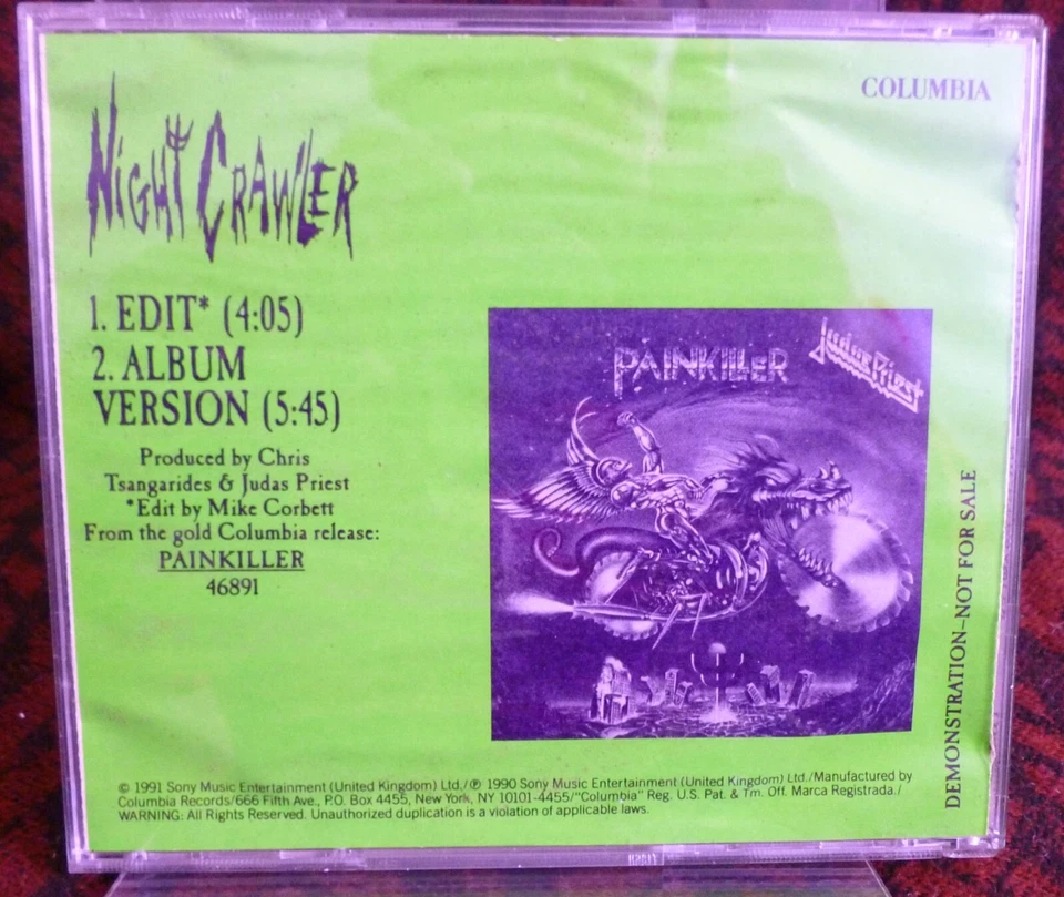 Judas Priest - Night Crawler ( Promo CD, Single ) CSK 3030 Columbia 1991 Metal Foto 2 de 4