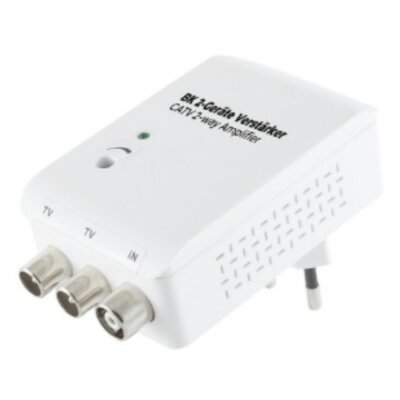 Antennenverstärker DVB-C DVB-T DVB-T2 Dual 20dB IEC 4K tauglich