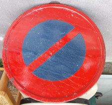 Panneau Routier émaillé 1969 Interdiction Stationner