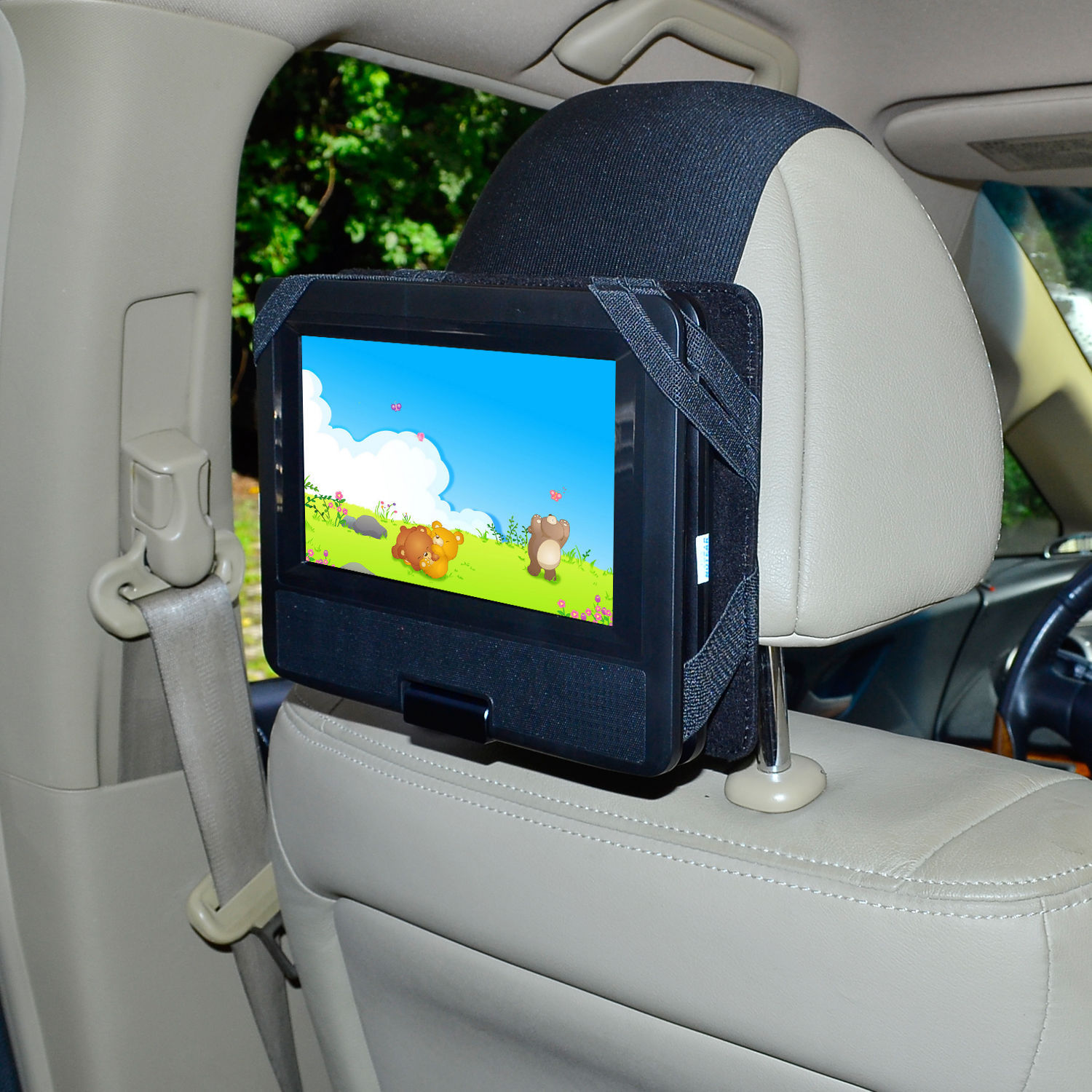 TFY Car Headrest Mount Dvd Holder TFY for Swivel & Flip DVD Player 10