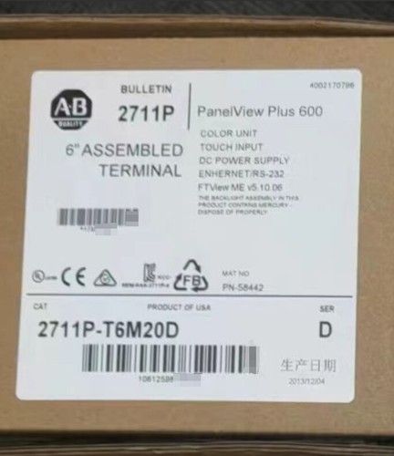 Écran Tactile Industriel AB 2711P-T6M20D Neuf En Boîte - Pour Automatisme Et Contrôle