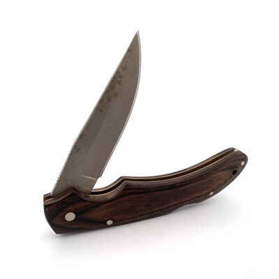 Colt CT16 Lock Back Wood Handle Folding Pocket Knife