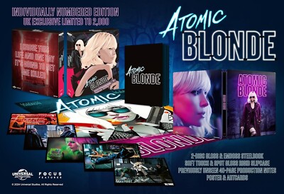ATOMIC BLONDE - 4K UHD + BLU-RAY STEELBOOK COLLECTOR'S EDITION - NEU + OVP