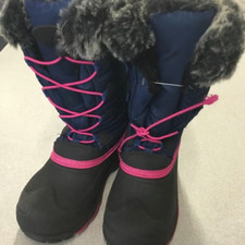 Kamik Snowgypsy Girls' Waterproof Winter Snow Boots Sz 1 New Broken Lace GWOB 2
