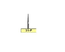 META BesQual 31P Taper Laboratory Carbide Bur, HP Shank 2.35mm 1/Pk