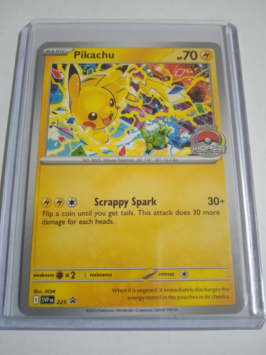 Pikachu SVP 225 - World Championship Celebration 2025 Promo