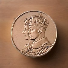 🇨🇦 1939 King George VI, Canada Royal Visit Medal in Small Diameter-Type. WoW