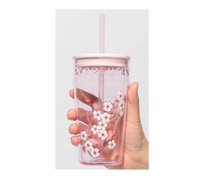 2026 NEW STARBUCKS JAPAN SAKURA 473ml GLASS PINK TUMBER FREE